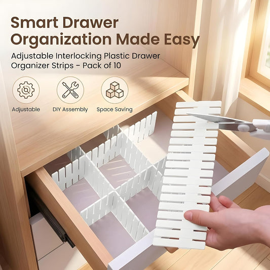 ๐ฆ Drawer Organizer Dividers โ Customizable Storage Grid