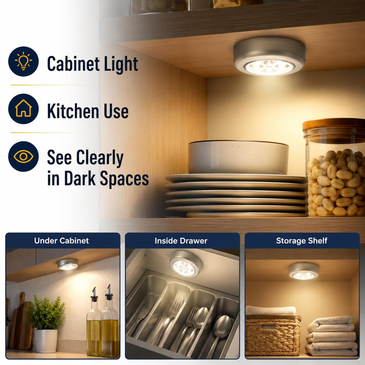 💡 LED Battery Powered Wireless Touch Lamp ⭐