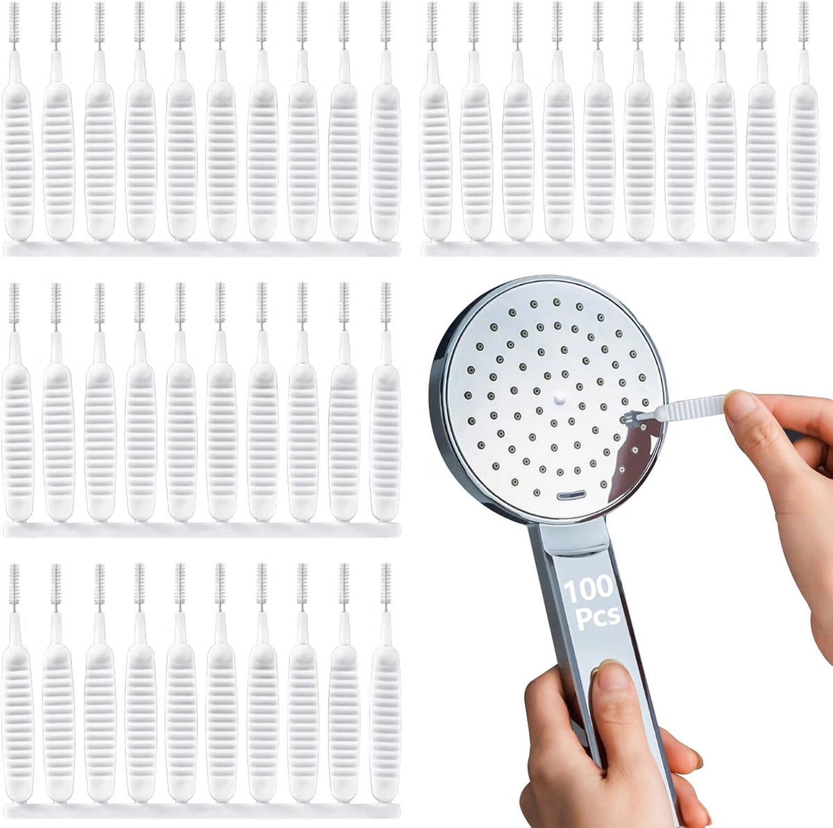 10 Pcs Mini Cleaning Brush Set – Shower Head, Phone Ports & Window Cleaning Brushes