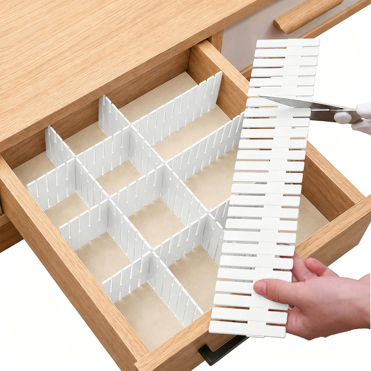 📦 Drawer Organizer Dividers – Customizable Storage Grid