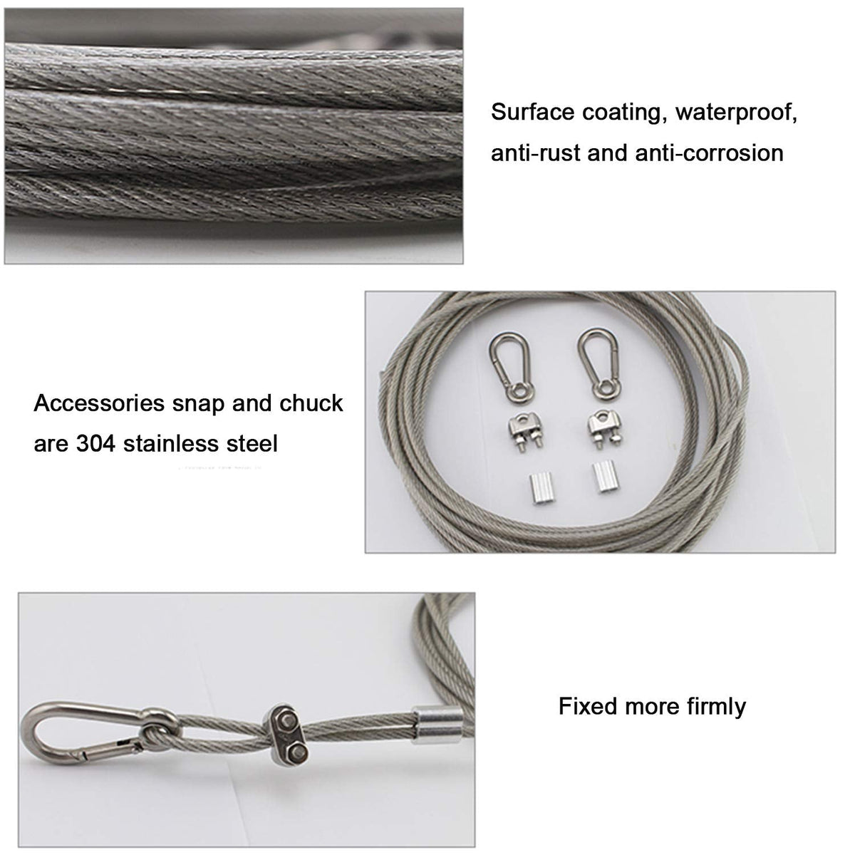 🧺 Stainless Steel Clothesline (Imported)