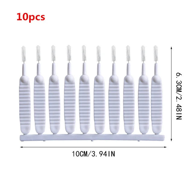 10 Pcs Mini Cleaning Brush Set – Shower Head, Phone Ports & Window Cleaning Brushes