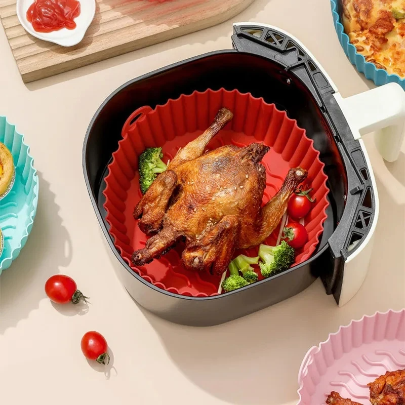 🧁 Pack of 2 Silicone Air Fryer Trays Reusable
