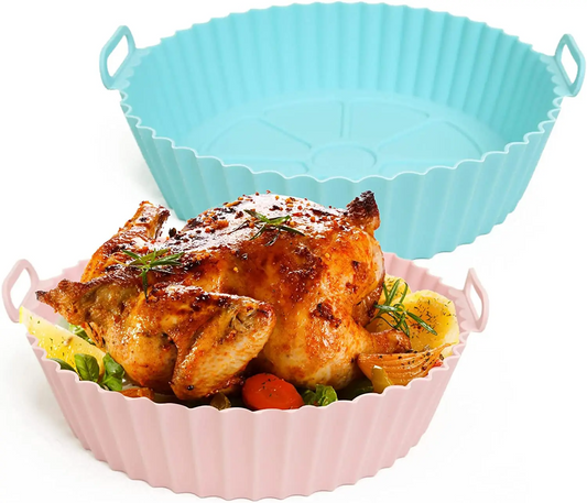 🧁 Pack of 2 Silicone Air Fryer Trays Reusable