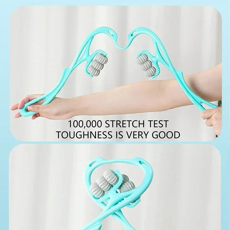 6 Wheel Pressure Point Neck Massager Random Color